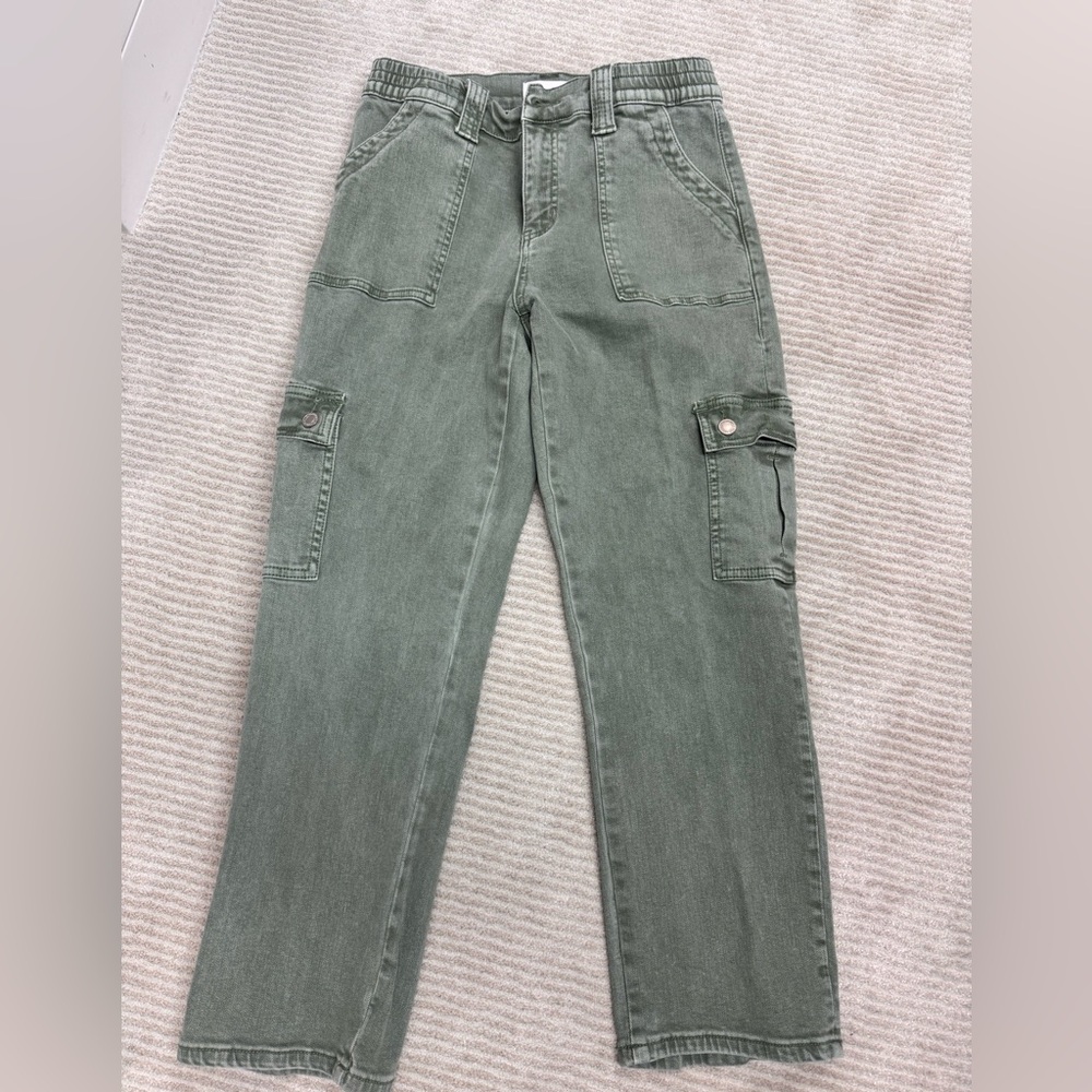 Vervet denim Women’s Olive Green Boyfriend Cargo Jeans